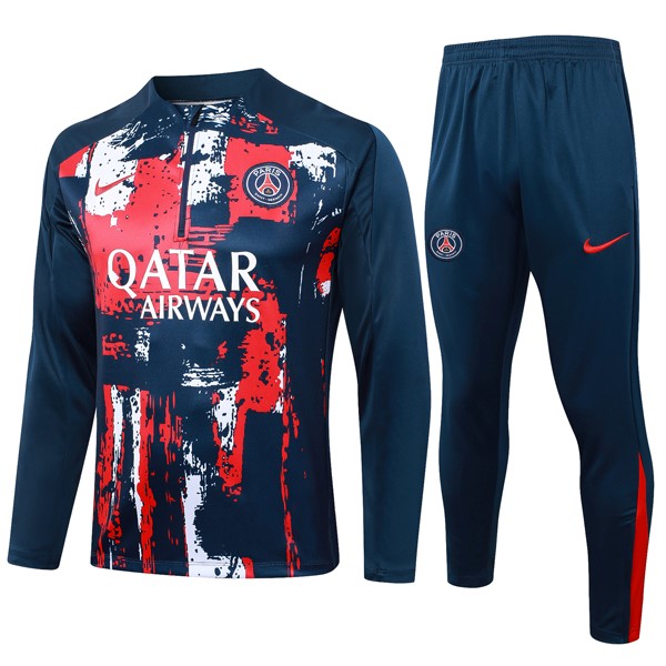 Sudadera De Training PSG 2024/25 Rojo Azul 3